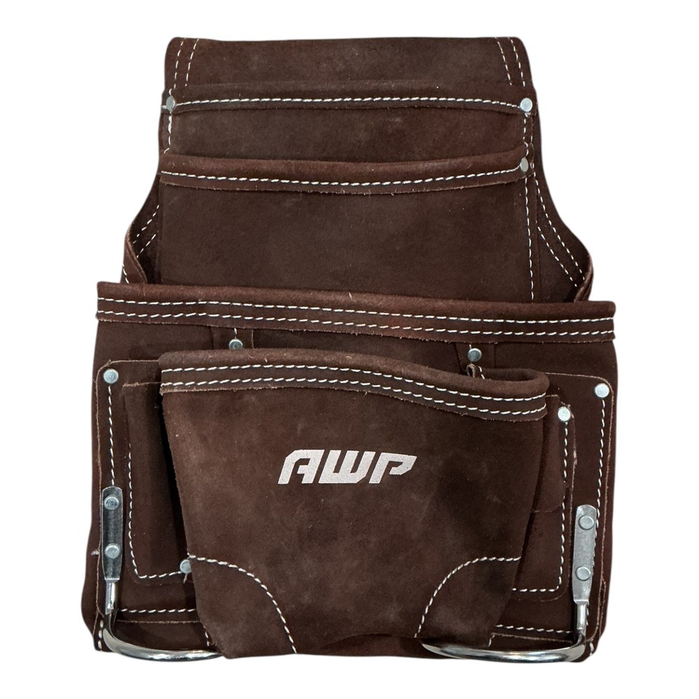 AWP Tool Pouch (10‎ Pocket Electrician Organizer) - Brown - Pre-Owned